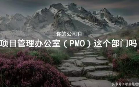 項目管理辦公室（PMO）你都不知道，那說明你還不是一個項目經理（關于項目管理辦公室）