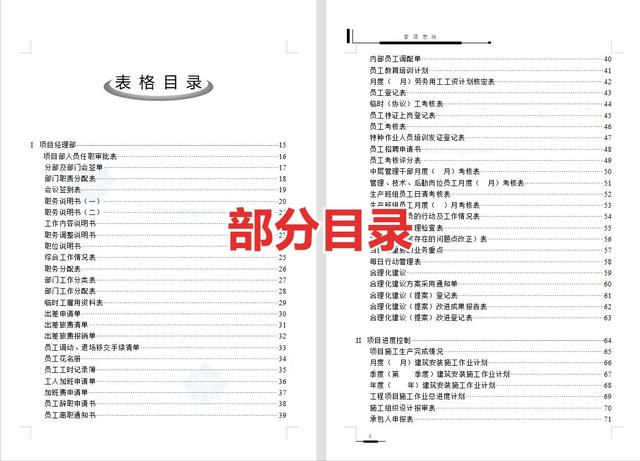 工程管理必備！全套項(xiàng)目管理表格，包括進(jìn)度管理，成本管理等（工程項(xiàng)目管理表格大全）