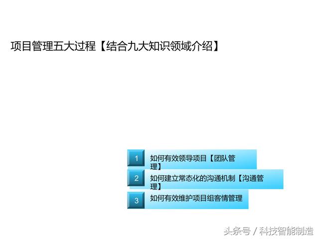 項目管理內(nèi)部培訓資料，項目管理的五大過程和九大知識，你知道嗎