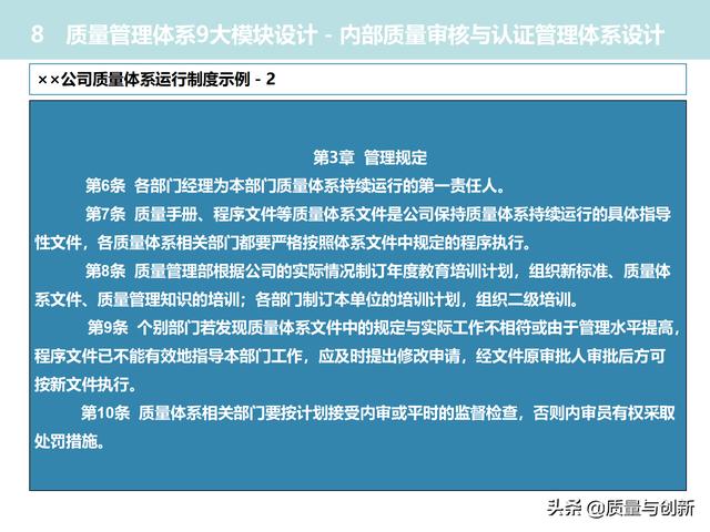 質(zhì)量管理體系的架構設計與9大模塊全景（品質(zhì)管理體系 構架）