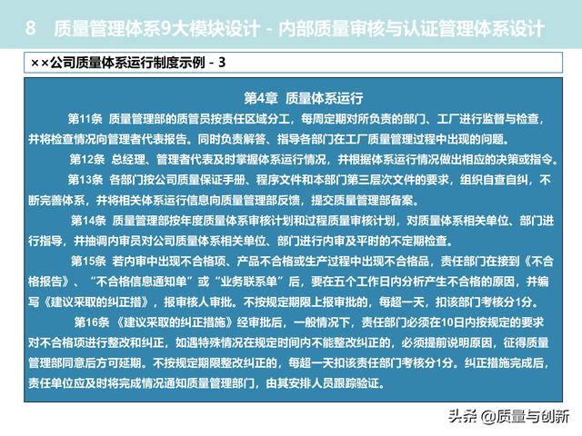 質(zhì)量管理體系的架構設計與9大模塊全景（品質(zhì)管理體系 構架）