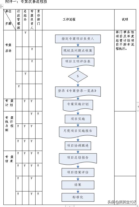 整套專案管理辦法（制度、流程、表格）（專案管理制度內容）
