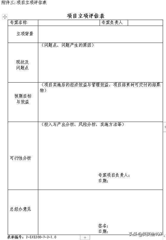 整套專案管理辦法（制度、流程、表格）（專案管理制度內容）