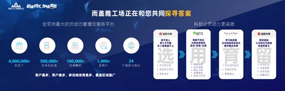 發(fā)力智能算法云，「蓋雅工場」推出智能勞動力管理解決方案